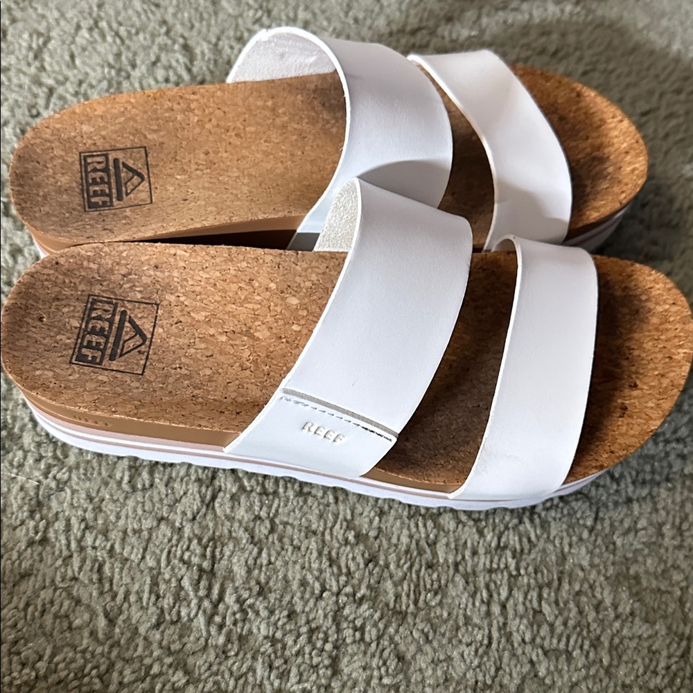 Reef Women's White Platform Sandals